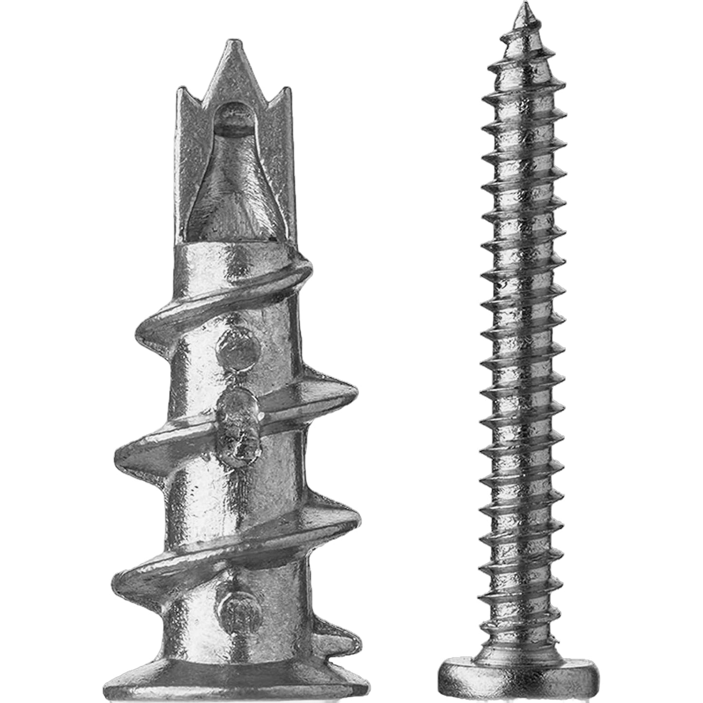 Shopexa 30pk Plasterboard Fixings, Metal & Self Drilling Heavy Duty Plasterboard Wall Plug, Plasterboard Screws with Achors for Stronger Grip & Lasting Quality for Wall Hanging Stuff